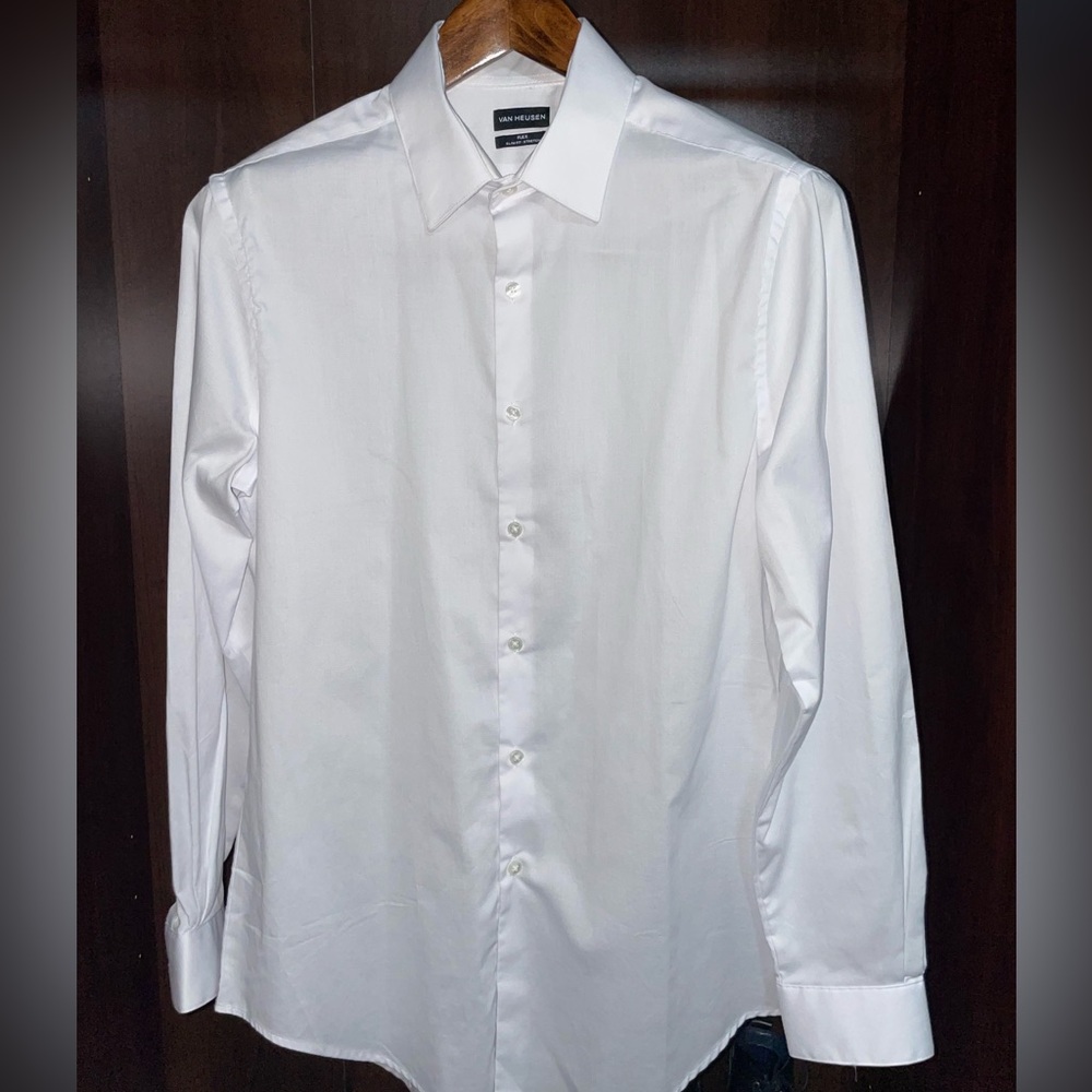 Van Heusen Flex Men’s Dress Shirt- White